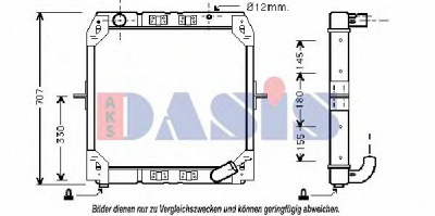 AKS DASIS 131460t -  Радиатор, охлаждение двигателя